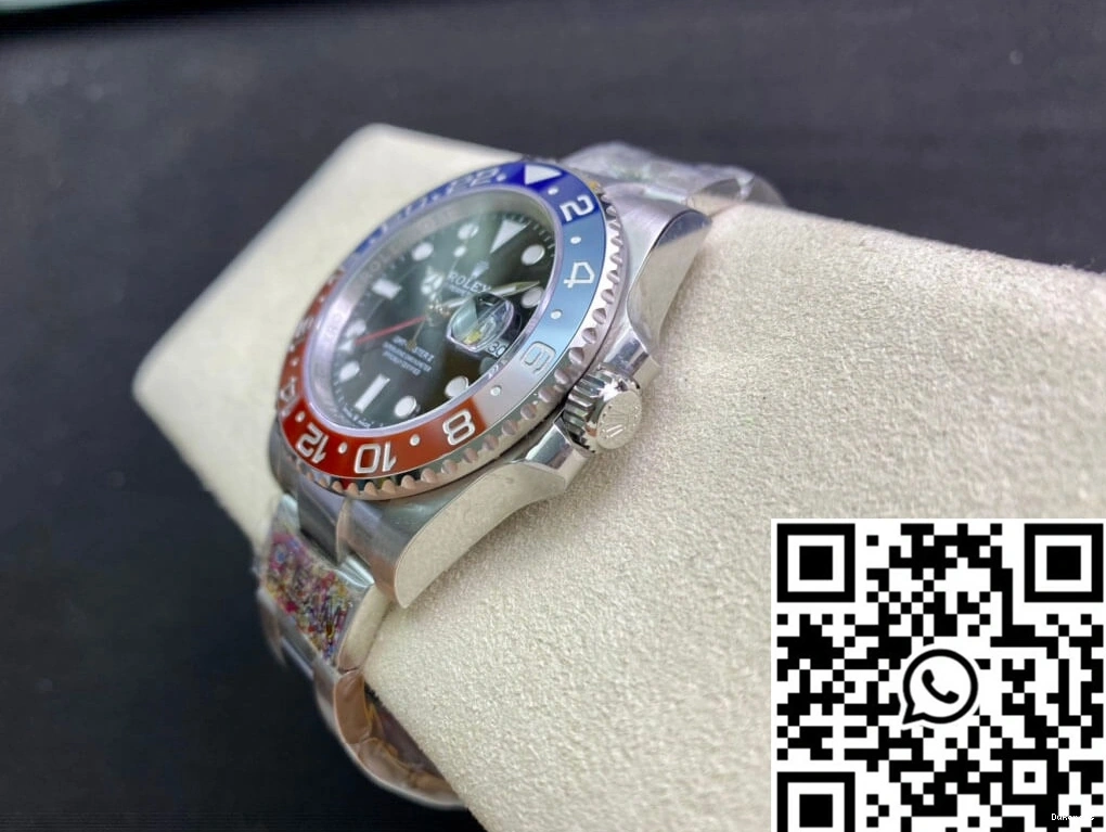 Clean GMT Black Master Factory M126710BLRO-0002 Rolex II Dial 1225